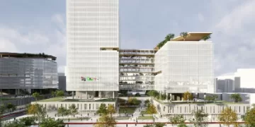 O projeto prevê a construção de dois blocos por edifício; serão construídos cinco edifícios. Foto: Divulgação/Governo de SP