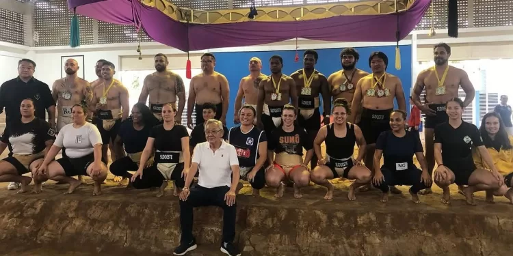 Equipe de Sumô de Itapetininga. (Dviulgação)