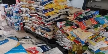 Com o foco na solidariedade, os funcionários da Citrosuco doaram alimentos, como arroz, feijão, pó de café e outros produtos que somaram quase 3.500 quilos. (Divulgação)