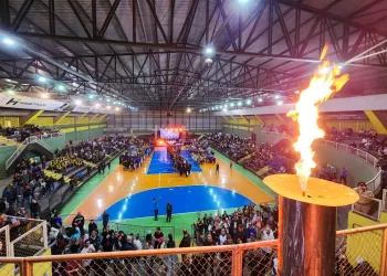 O ginásio Municipal de Esportes “Ayrton Senna da Silva”, localizado à rua Jacira Ayres Holtz, 230, na Vila Barth. (Divulgação)