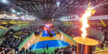 O ginásio Municipal de Esportes “Ayrton Senna da Silva”, localizado à rua Jacira Ayres Holtz, 230, na Vila Barth. (Divulgação)