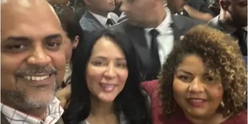 Prefeito João Paulo Carioca e a Primeira-Dama do Estado de São Paulo, Cristiane de Freitas e a Primeira-Dama de Alambari, Michele da Silva Pinto (Divulgação)