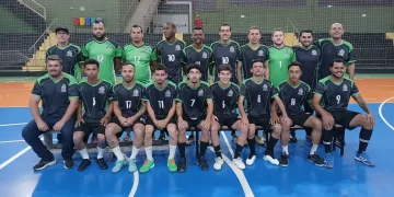 A equipe principal do Futsal Masculino de Itapetininga, o “Itapê Futsal”. (Divulgação)