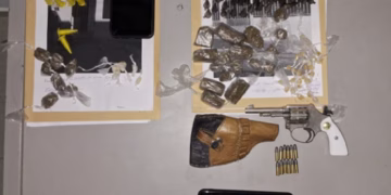 Durante a ação, foram apreendidos 148 microtubos de cocaína, 28 porções de maconha, 41 porções de crack, um revólver calibre .22 com seis munições intactas e R$ 48 em espécie. (Dviulgação)